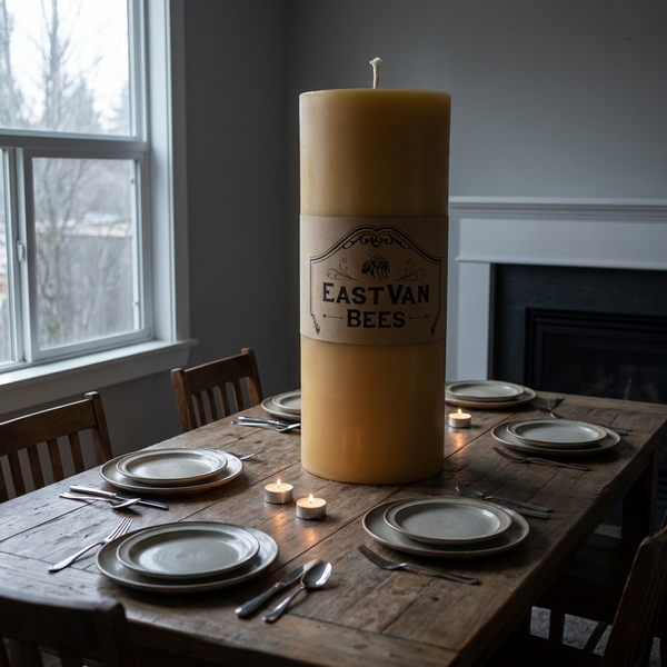 Monolith Pillar Candle - 100% beeswax - 8000+ hours burn time