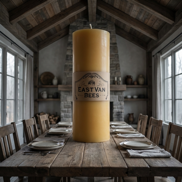 Monolith Pillar Candle - 100% beeswax - 8000+ hours burn time