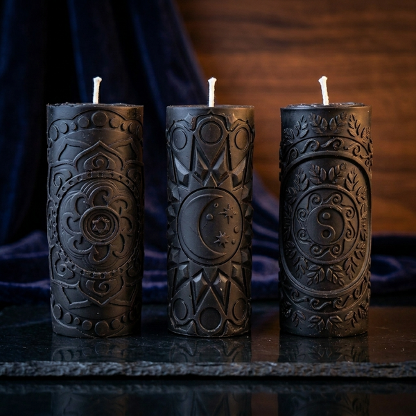 Yin Yang 100% Beeswax Candle