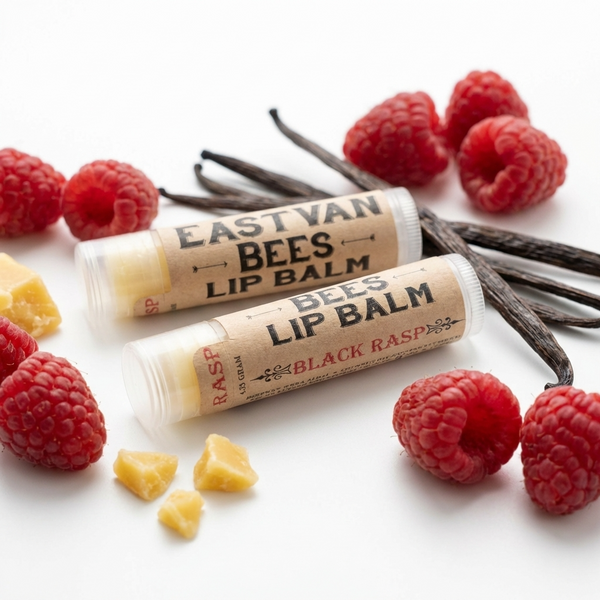 Natural Lip Balm w/ Beeswax & Honey - 4 pack  - Free shipping