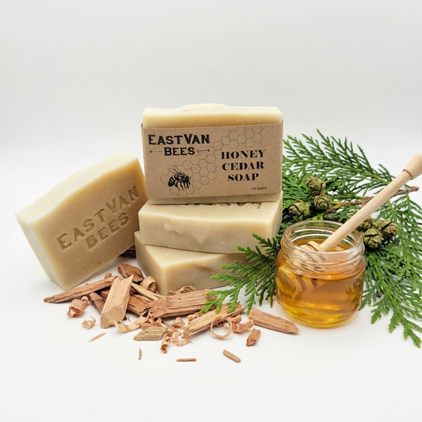 Natural Raw Honey & Cedar Artisanal Soap