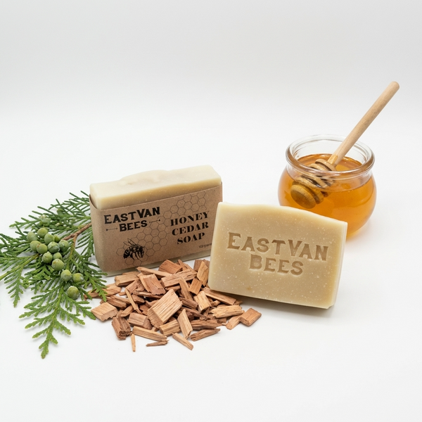 Natural Raw Honey & Cedar Artisanal Soap
