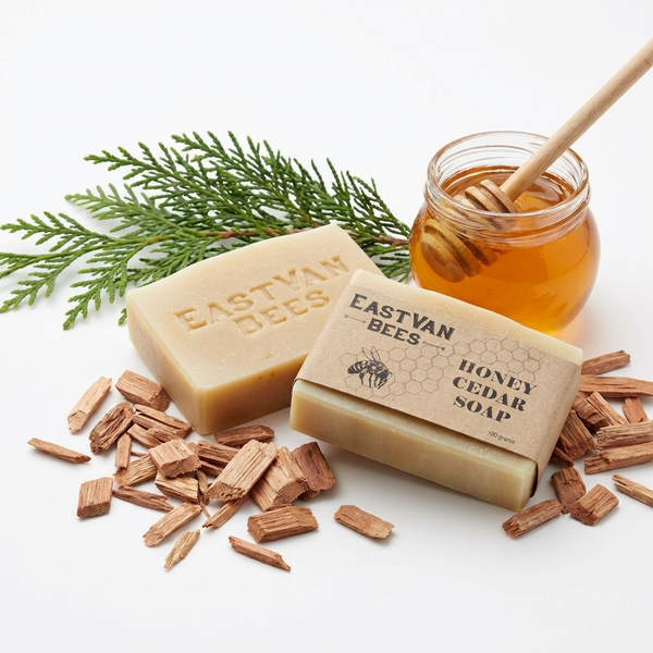 Natural Raw Honey & Cedar Artisanal Soap