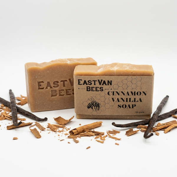 Natural Raw Honey, Cinnamon & Vanilla Artisanal Soap