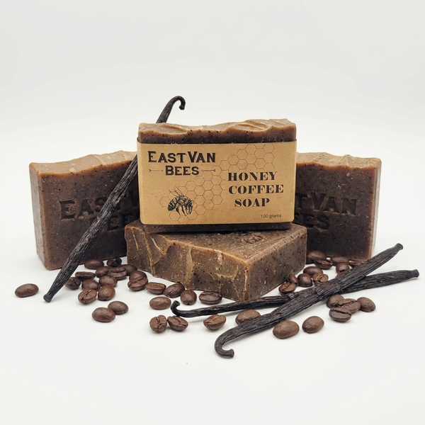 Natural Raw Honey & Coffee Artisanal Soap