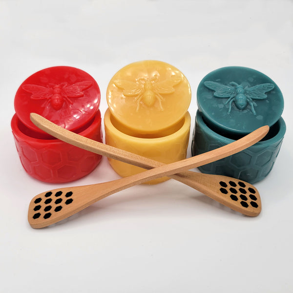 Honey Pot made of 100% Beeswax - Charcuterie board