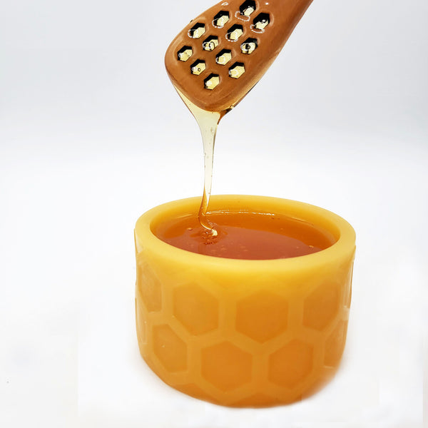 Honey Pot made of 100% Beeswax - Charcuterie board