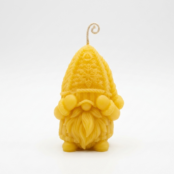 Gnome Candle / Nordic Nisse / 100% Beeswax