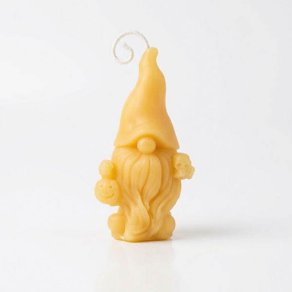 Halloween Beeswax Gnome Candles