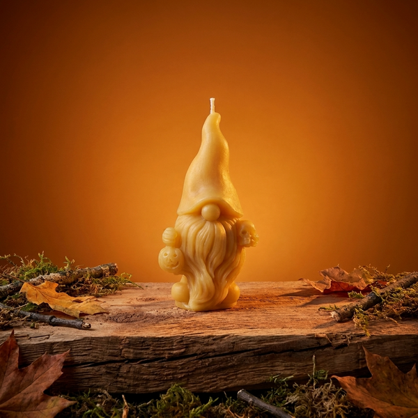Halloween Beeswax Gnome Candles