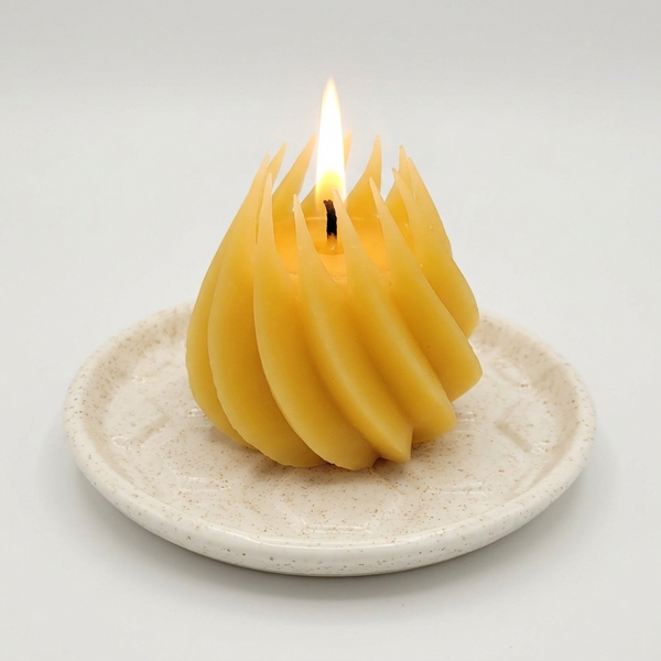 Modern Geometric Tree Candles – 100% Pure Beeswax