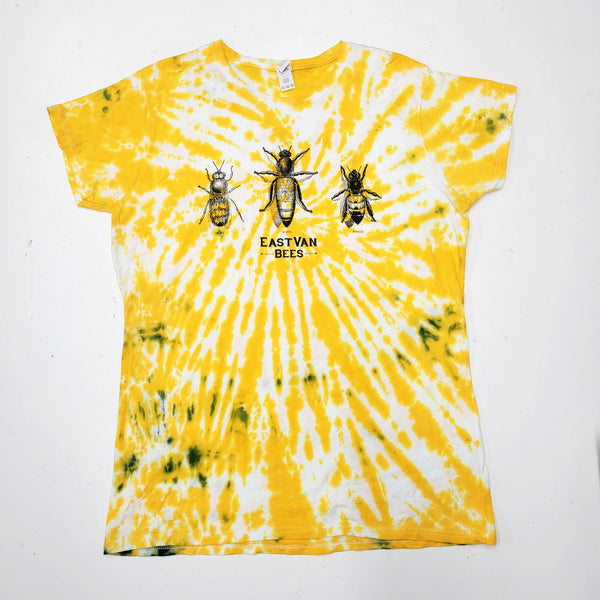 Womens tie_dye Vintage Victorian Bee Print T-shirt