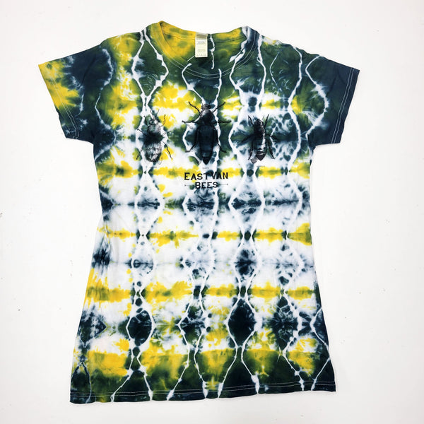 Womens tie_dye Vintage Victorian Bee Print T-shirt