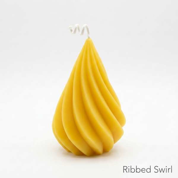 Modern Geometric Tree Candles – 100% Pure Beeswax
