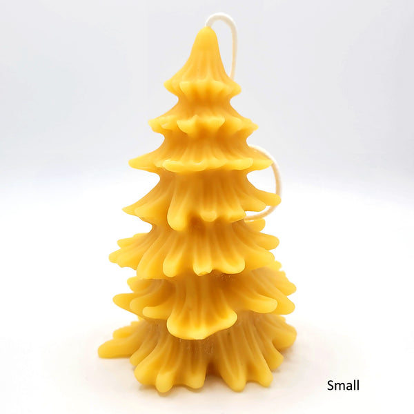Beeswax candle- Christmas trees