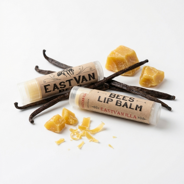 Natural Lip Balm w/ Beeswax & Honey - 4 pack  - Free shipping
