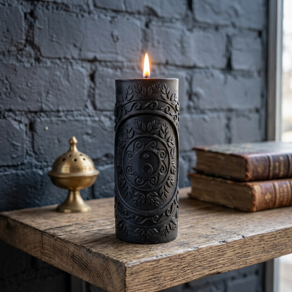 Yin Yang 100% Beeswax Candle