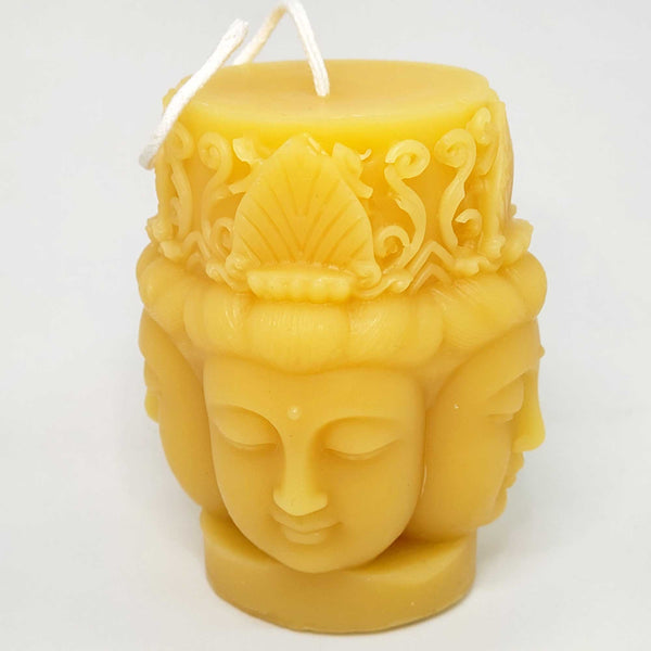 Beeswax candle- 4 Buddha pillar