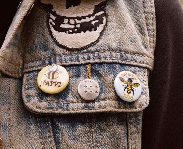 Save The Bees Pin - Free Shipping