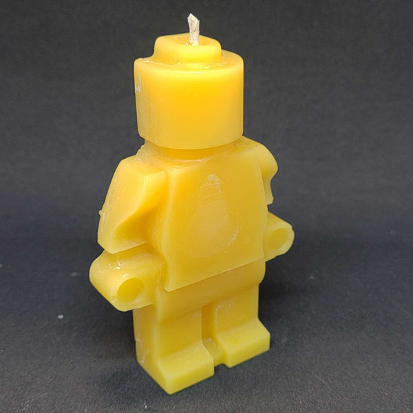Beeswax candle- mini-fig men - Set of 5