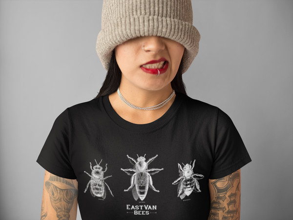 Womens Vintage Victorian Bee Print T-shirt