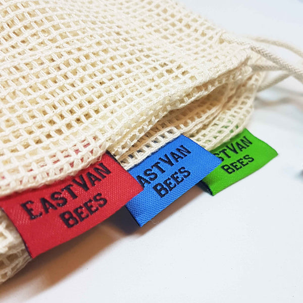 Reusable Mesh Cotton Produce Bags - 6 pack