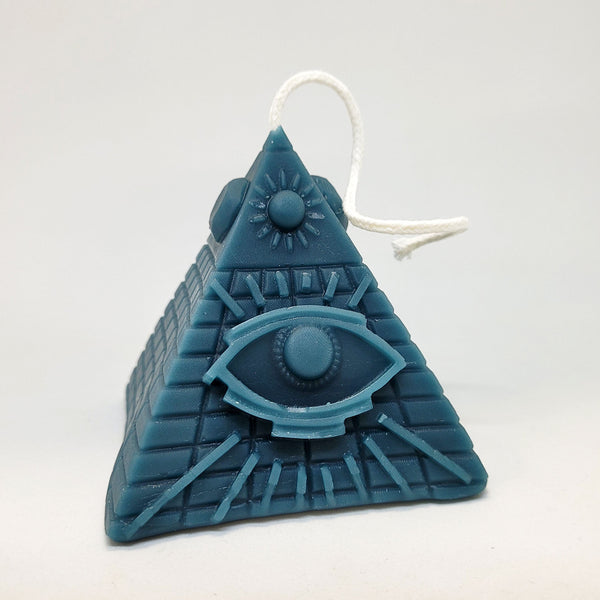 Beeswax candle- Eye of Providence pyramid