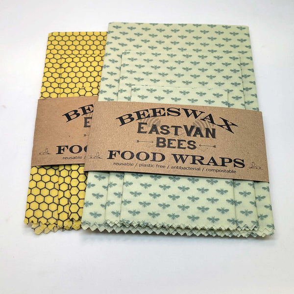 Beeswax Food Wraps -  Assorted 3 pack - Free Shipping